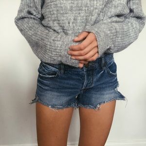 Free People Women’s Blue Jean Shorts